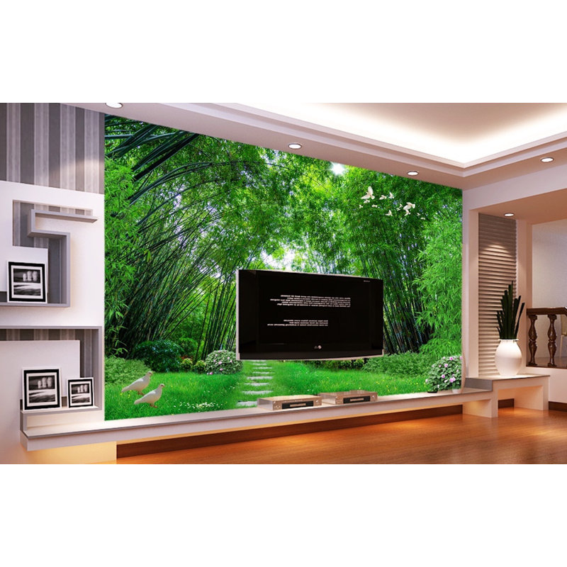 Latitude Run Shishaldin 3d Photo Jungle Landscape Texture Wall Mural Wayfair
