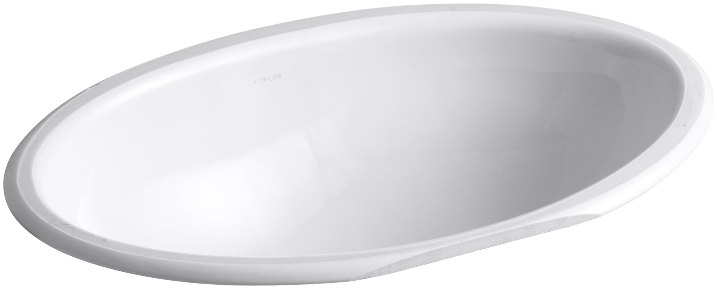 K-2240-0 Kohler Vintage Vitreous China Oval Undermount Bathroom Sink ...