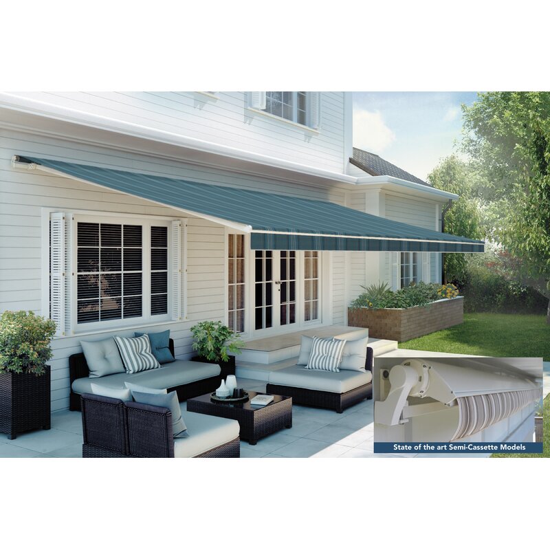 SunSetter Motorsc Sunbrella Retractable Standard Patio Awning | Wayfair