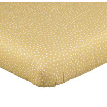 gold dot crib sheet