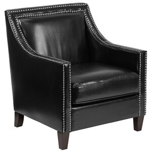 Deontaye Transitional Leather Guest Chair