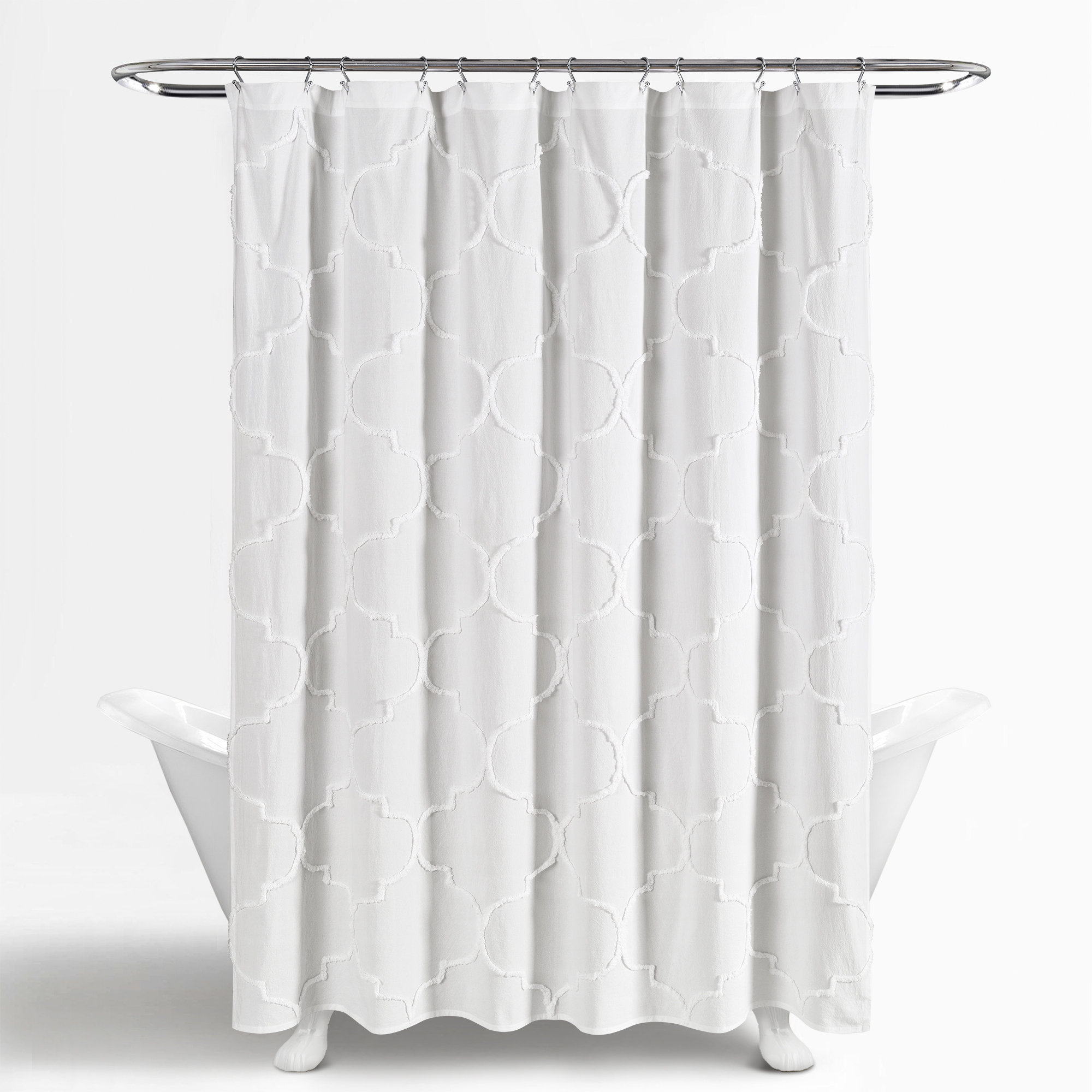 The Twillery Co Eric Chenille Trellis 100 Cotton Single Shower