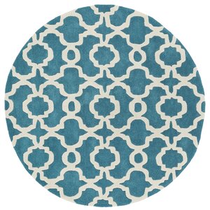 Molly Hand-Tufted Teal / Ivory Area Rug