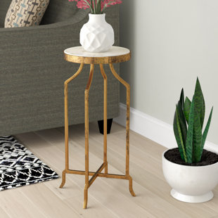 Callimont Marble End Table by Bungalow Rose No Copoun
