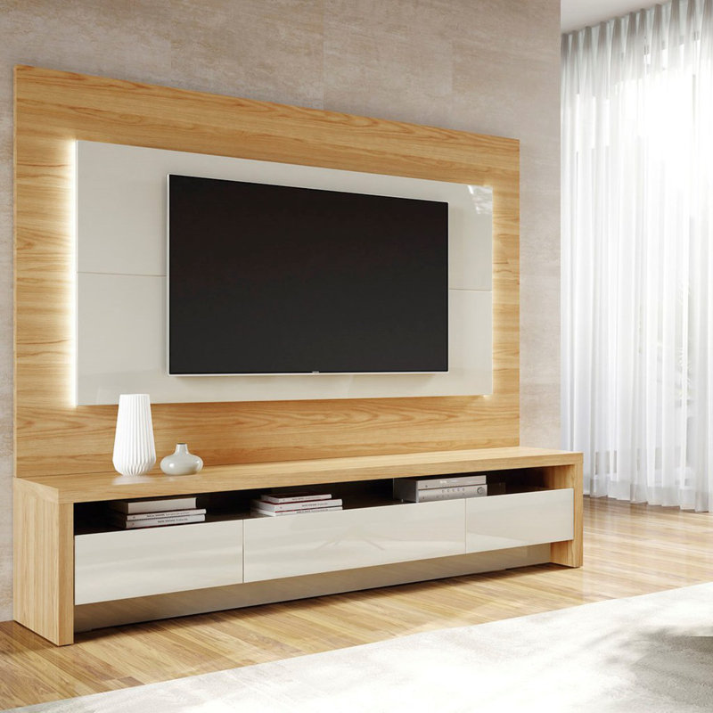 Orren Ellis Makiver Floating Entertainment Center For Tvs Up To 60 Reviews Wayfair