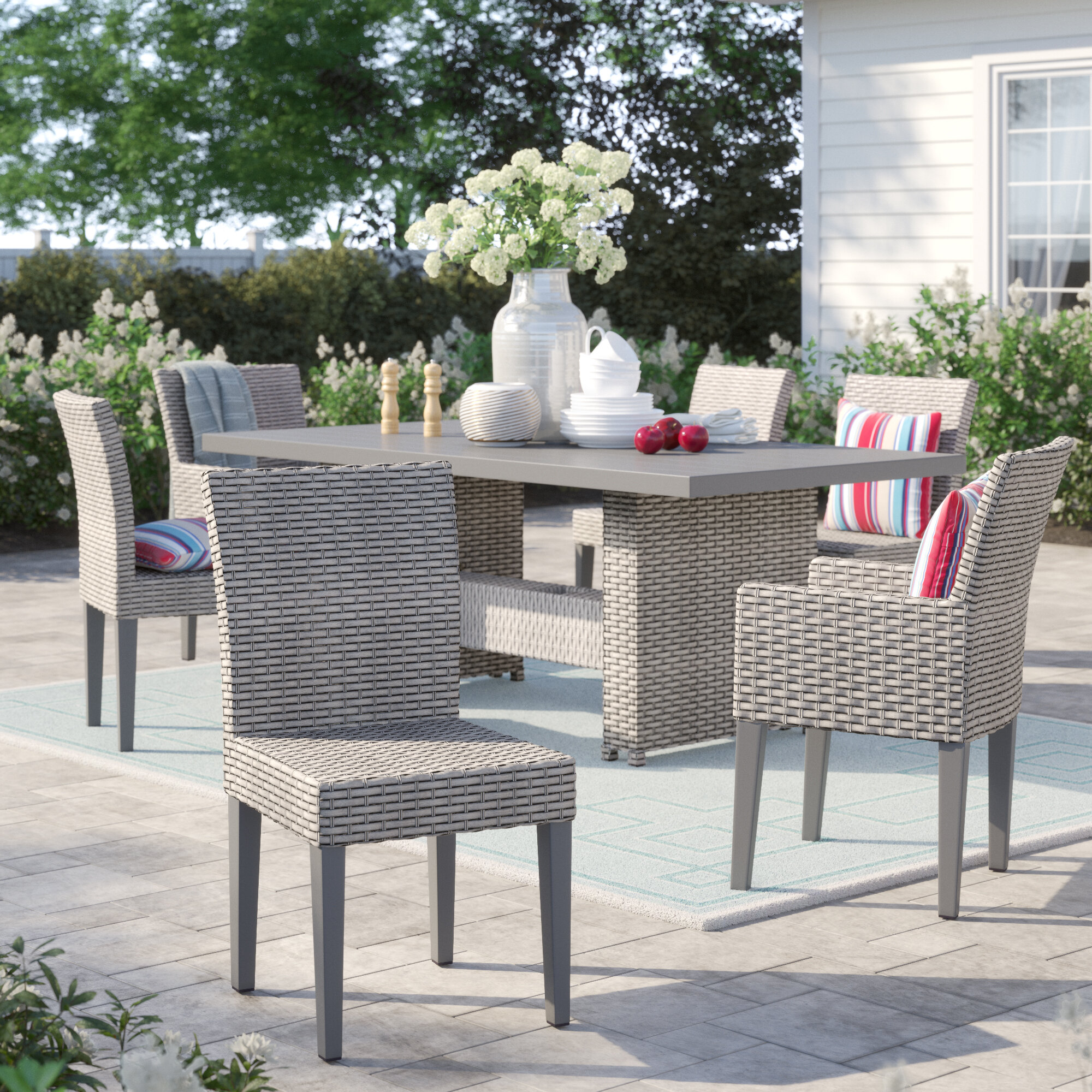 lifestyle garden samoa 6 seater dining set