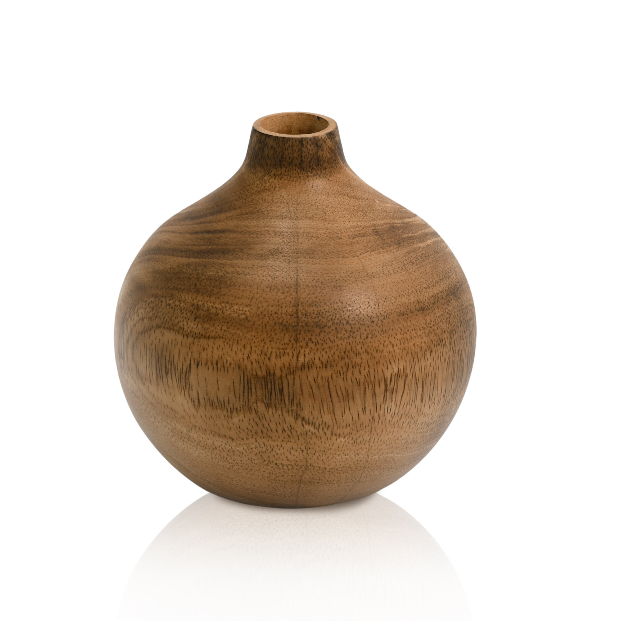 Loon Peak® Claresta Handmade Wood Table Vase Wayfair