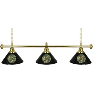 Go to store & view more images Trademark Global Hunt Camo 3-Light Billiard Light