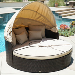 5-Piece Outdoor Daybed Set with Cushions