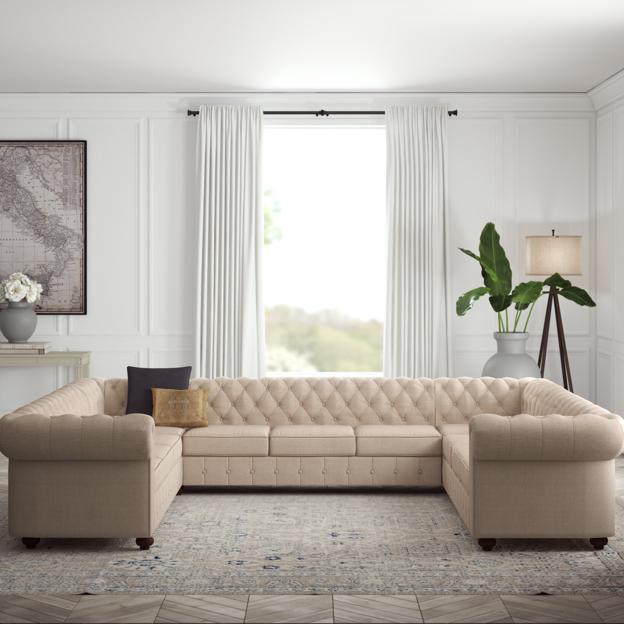 wall attached sofa design