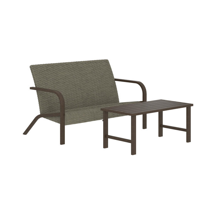 Zipcode Design Woodstock 2 Piece Rattan Sofa Seating Group Wayfair