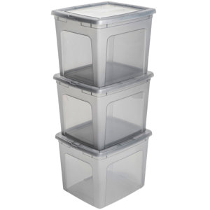 Check price and read more information from trusted store. 3-tlg. Aufbewahrungsbox Modular aus Kunststoff von IRIS