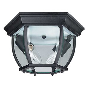 French 2-Light Flush Mount