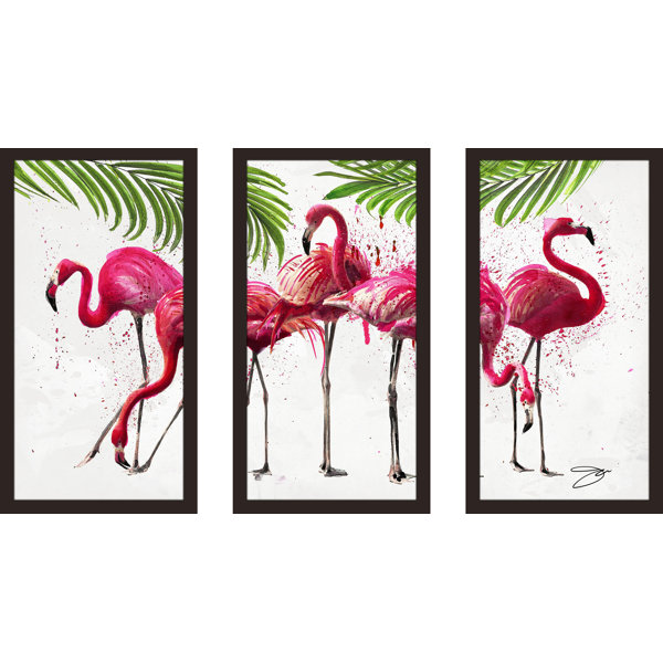 Bay Isle Home Flock Goals Framed Watercolor Painting Print Multi