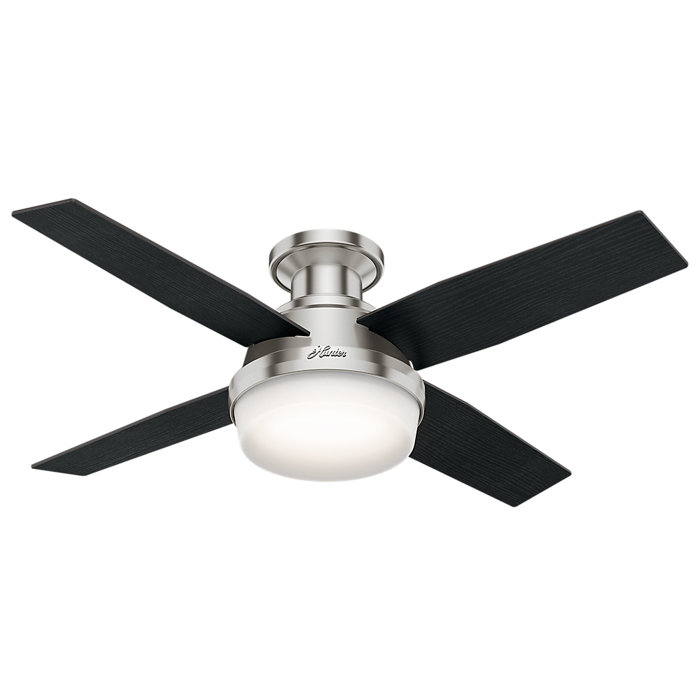 44 Dempsey Low Profile 4 Blade Ceiling Fan With Remote Light Kit Included