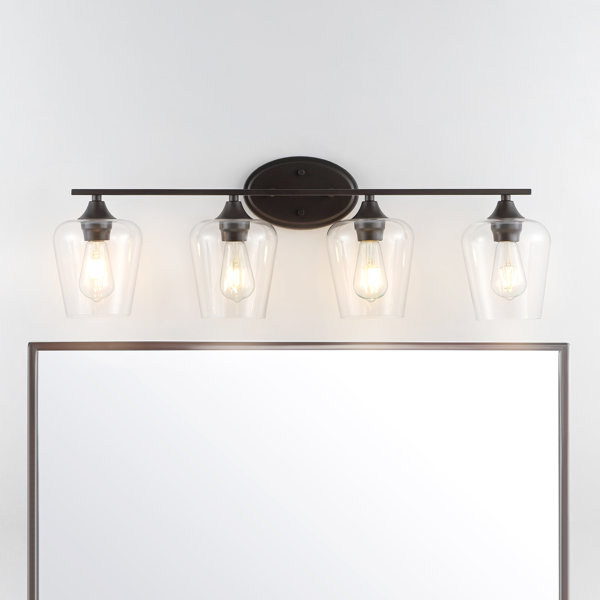 Longshore Tides Edmonia 4 - Light Oil Rubbed Bronze Vanity ...