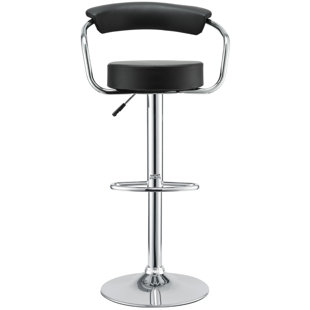 Go to store & view more images Orren Ellis Channon Modern Adjustable Height Swivel Bar Stool (Set of 2)