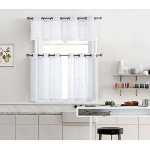 Woven Valances Kitchen Curtains You Ll Love In 2021 Wayfair