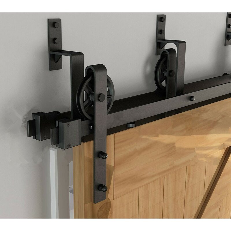 Vancleef Bypass Track Barn Door Hardware Kit Reviews Wayfair