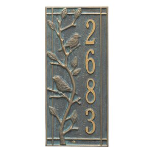 Woodridge Personalized Standard 1-Line Wall Address Plaque