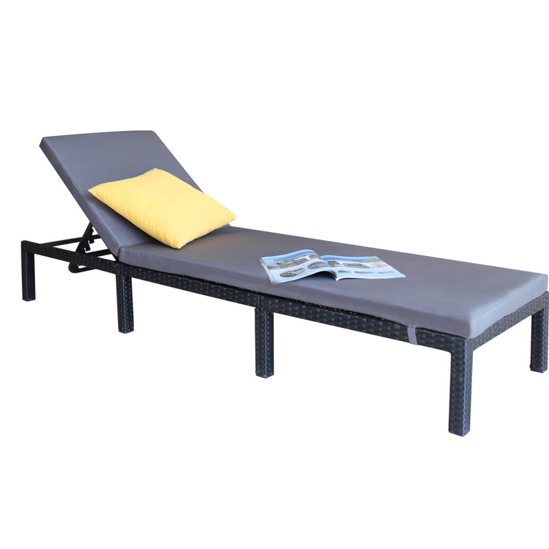 Brayden Studio® Bingen Outdoor Adjustable Reclining Chaise ...