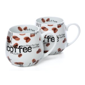 Snuggle Coffee Collage 12 oz. Mug (Set of 2)