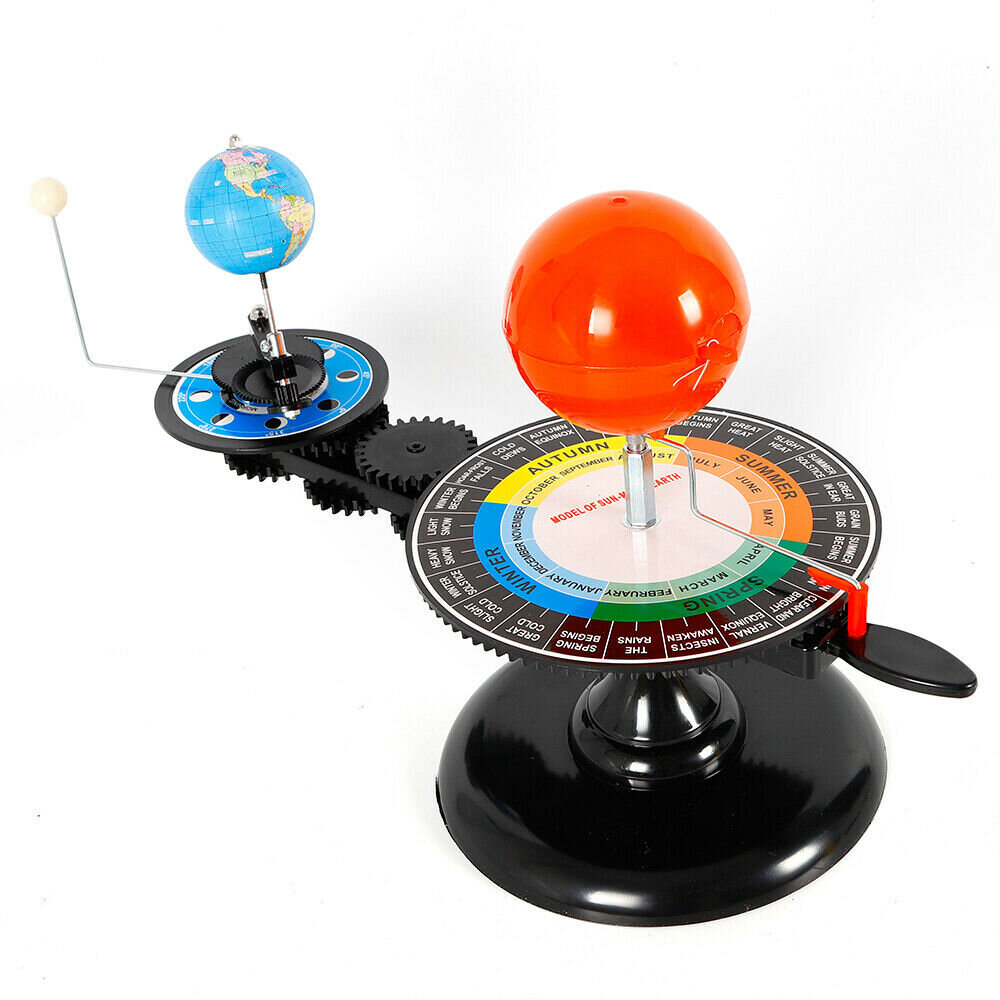 Maquette Systeme Solaire Globe Terre Lune Planetarium Orbital Enfant ...