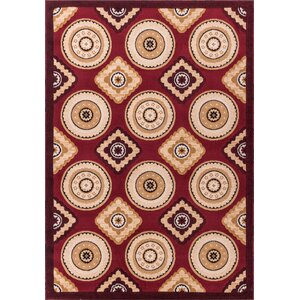 Macfoy Red Area Rug