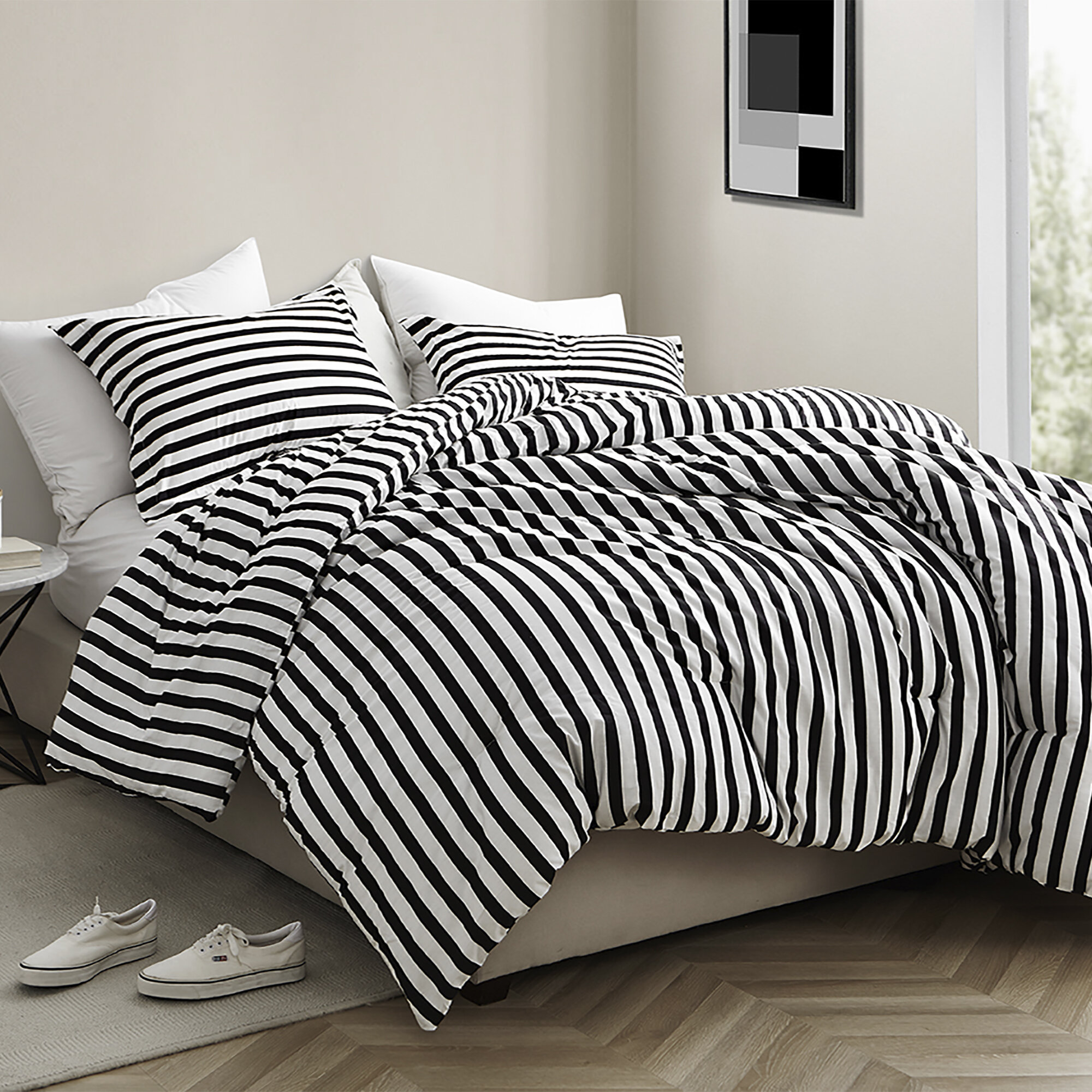 Wrought Studio Dorcaster Striped Comforter Set Reviews Wayfair