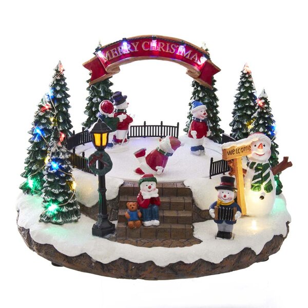 Tree Decorations-Santa Claus/Father Christmas on Ski-Grey-Christmas Tree Ornaments-approx 19 cm 