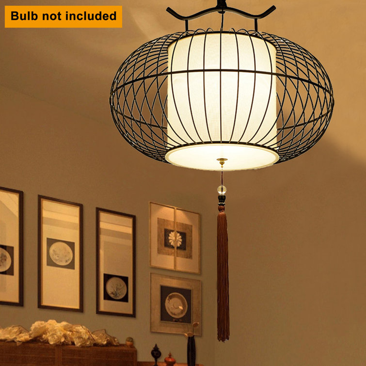 black birdcage pendant light