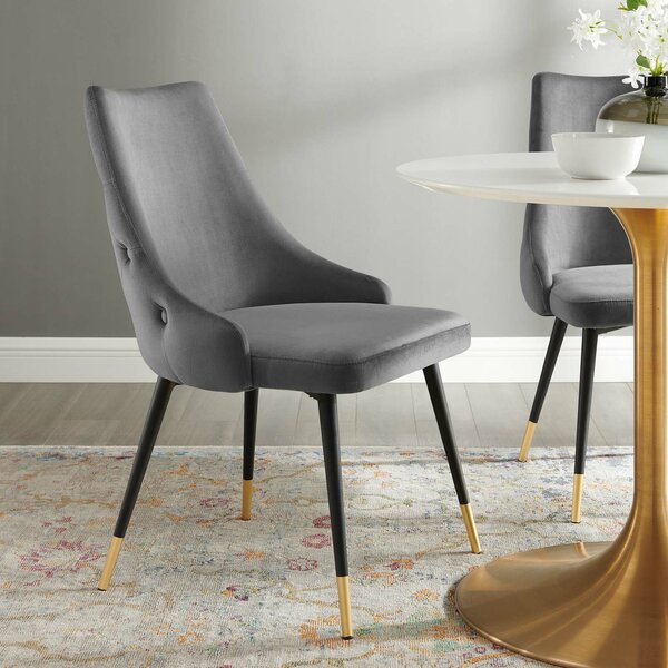 girardi velvet upholstered side chair