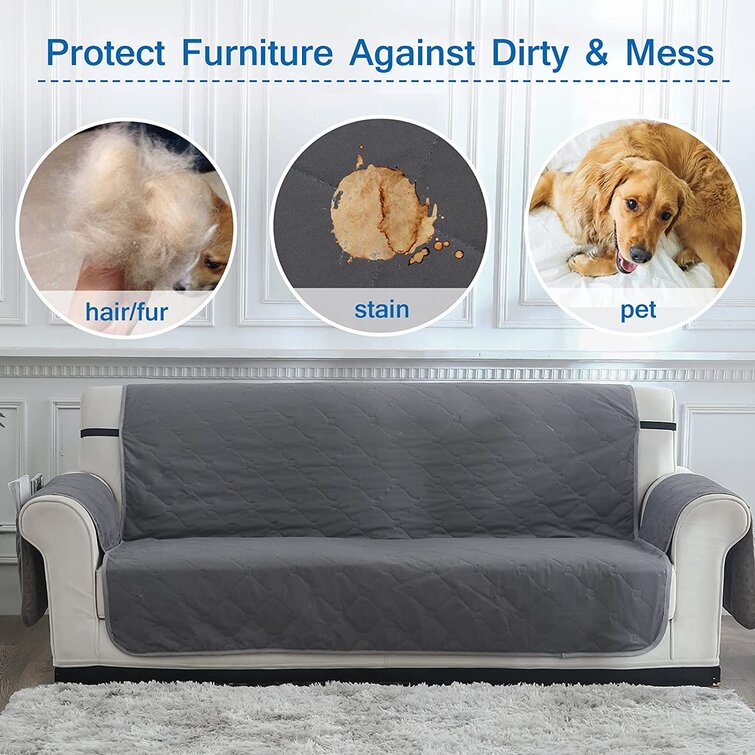 Microfiber Furniture Shield Couch Slipcover Sofa Cover for Pets Cats