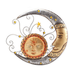 Sun And Moon Decor Wayfair Metal Sun And Moon Wall Décor