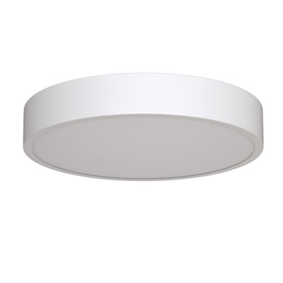 Acrylic White Round Integrated LED Flush Mount with Adjustable Color Temperature