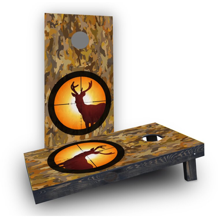 1' x 4' Camo Deer Hunter Light Weight Manufactured Wood Cornhole Board