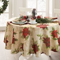 Christmas Round Tablecloths Up To 65 Off Until 11 20 Wayfair Wayfair