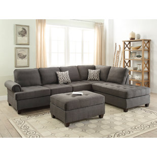 Reiche Reversible Sectional by Ebern Designs Savings