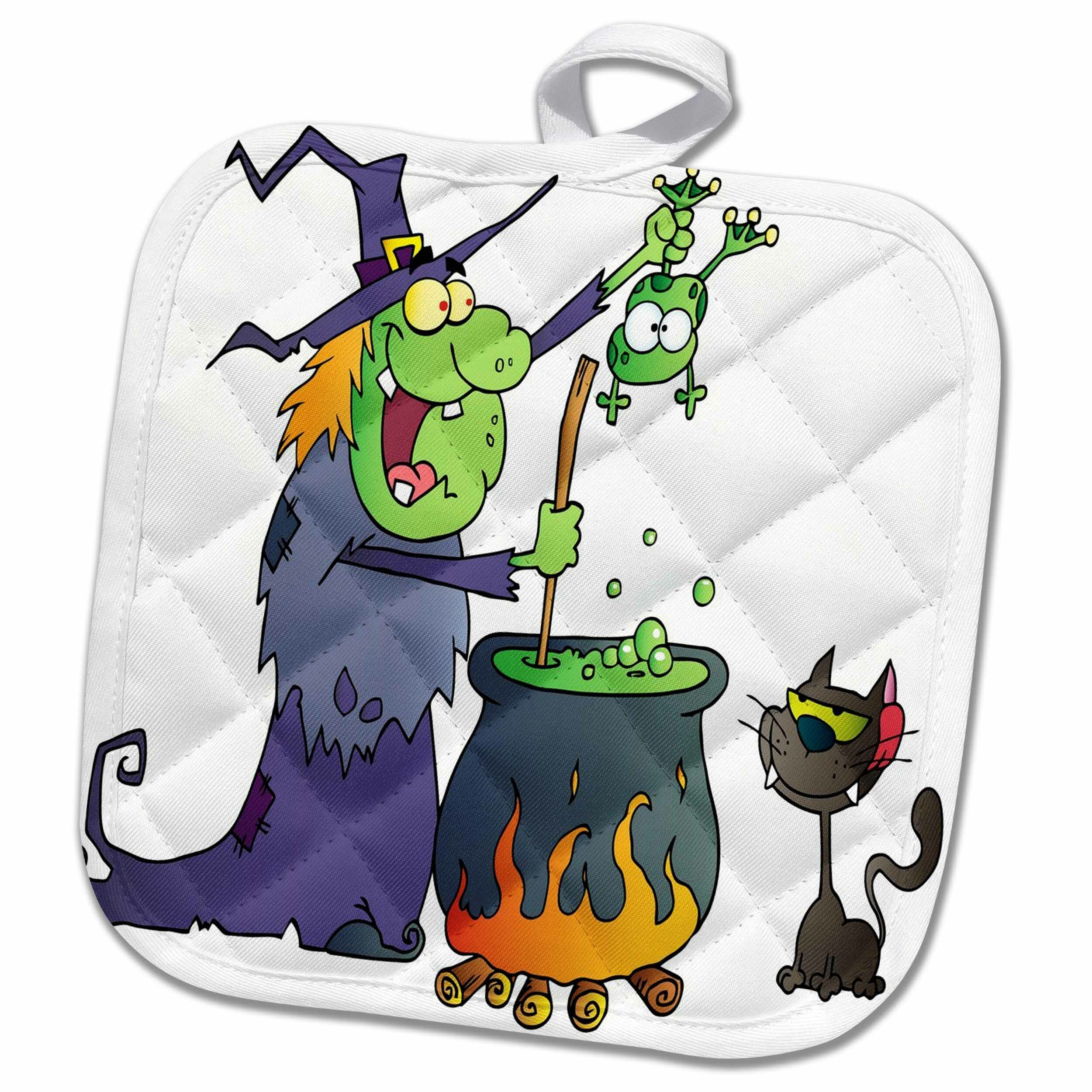 3drose Halloween Witch And Cauldron Potholder Wayfair