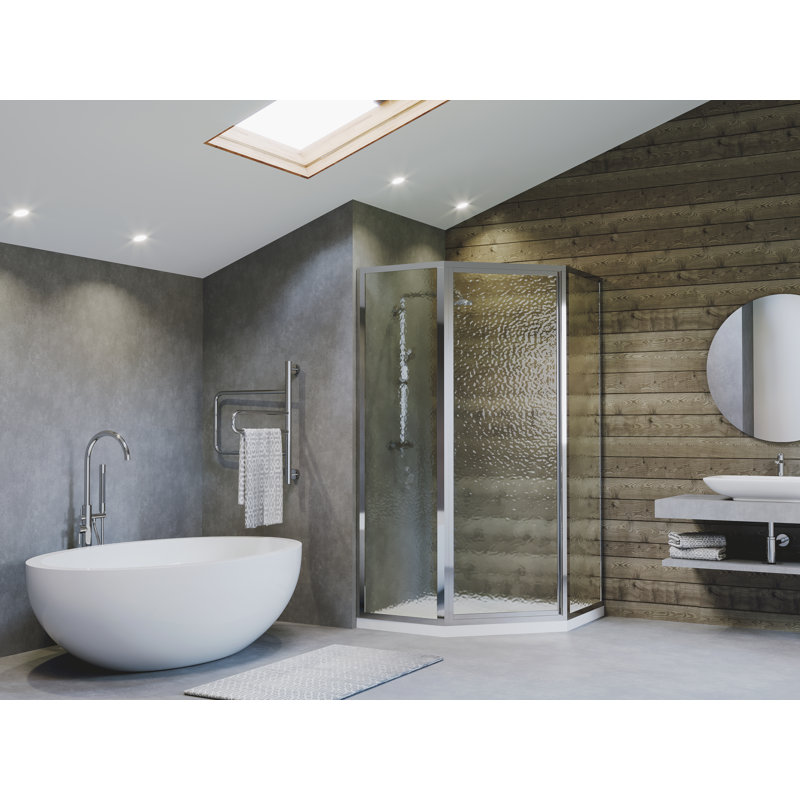 Coastal Industries Legend Neo Angle Series 59 X 66 Hinged Shower Door Wayfair