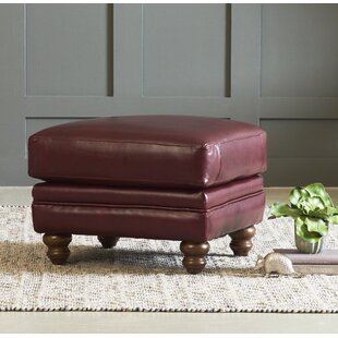 Spiers Leather Ottoman By Wayfair Custom Upholstery™