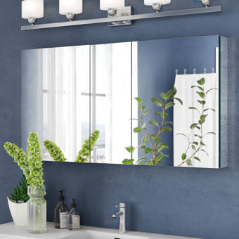 Paris Mirror Galaxy 60 X 28 Surface Mount Medicine Cabinet With Led Lighting Reviews Wayfair