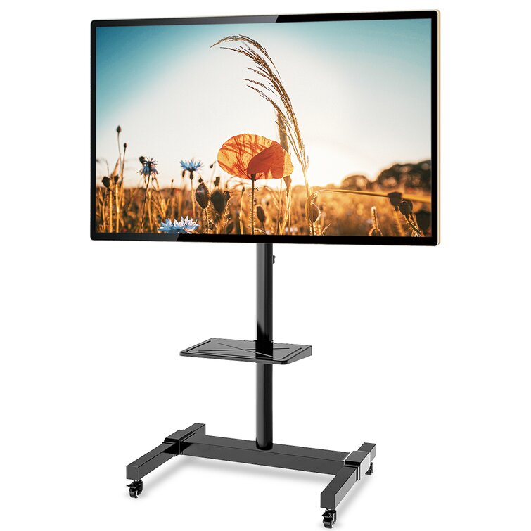 Tripod TV Stand with Swivel & Tilt Mount for 37"-70" Flat/Curved Screen TVs 