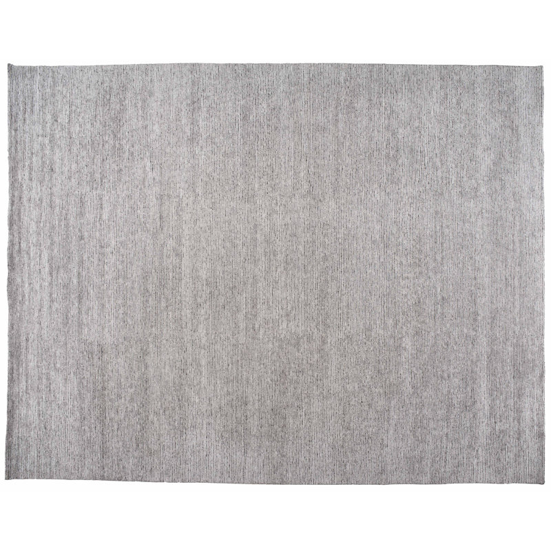 One-of-a-Kind Hand-Knotted 13' x 16'3" Wool Gray Area Rug
