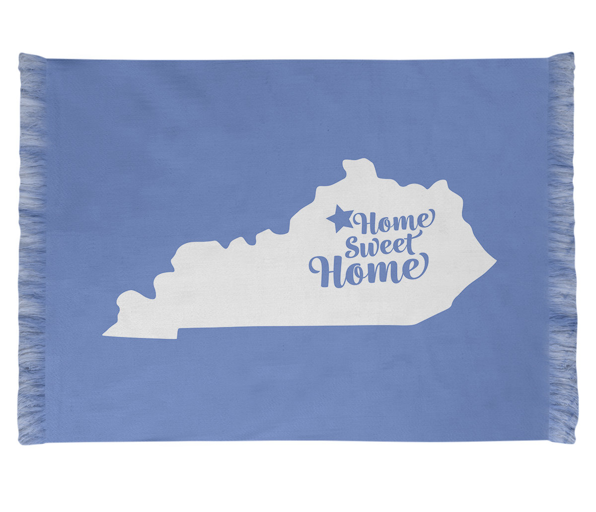 East Urban Home Home Sweet Frankfort Blue Area Rug Wayfair