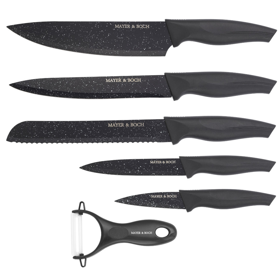 Mayer & Boch 6 Piece Stainless Steel Assorted Knife Set | Wayfair