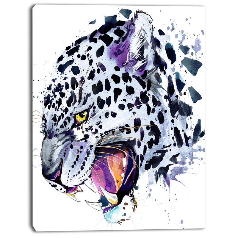 Designart Ferocious Snow Leopard Face Graphic Art On Wrapped Canvas Wayfair Easily upload photos, artwork, text, and more! ferocious snow leopard face graphic art on wrapped canvas