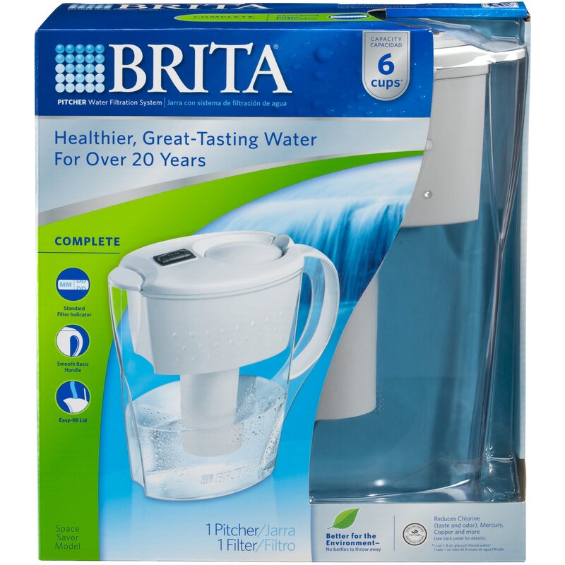 brita space saver water filter pitcher