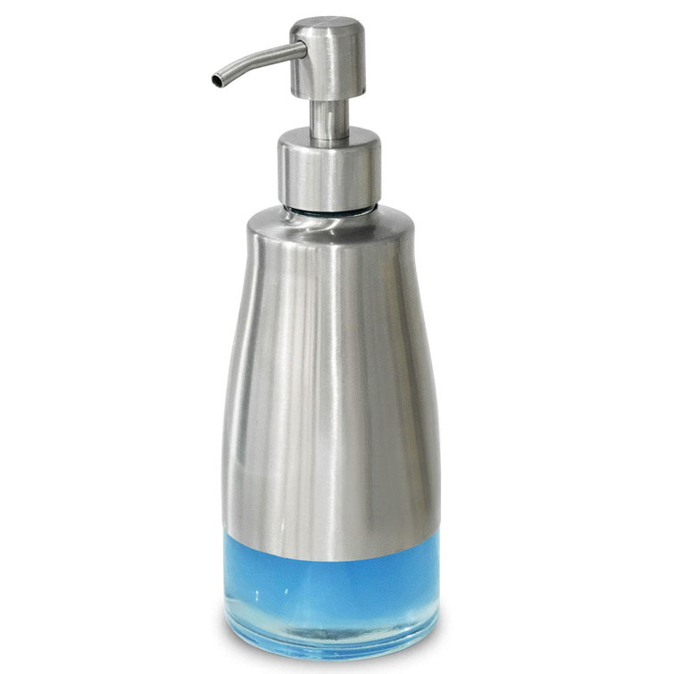 Soap Dispenser, Dish Soap Dispenser Stainless Steel And Glass Bottle, Soap  Dispenser For Bathroom Refillable Dish Soap Dispenser For Kitchen Liquid ...