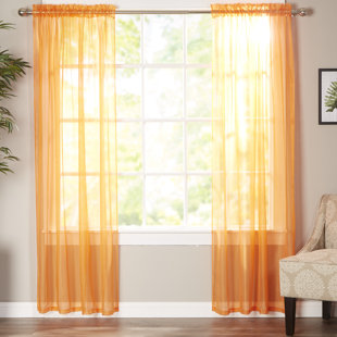 Burnt Orange Sheer Curtains Wayfair Quickview